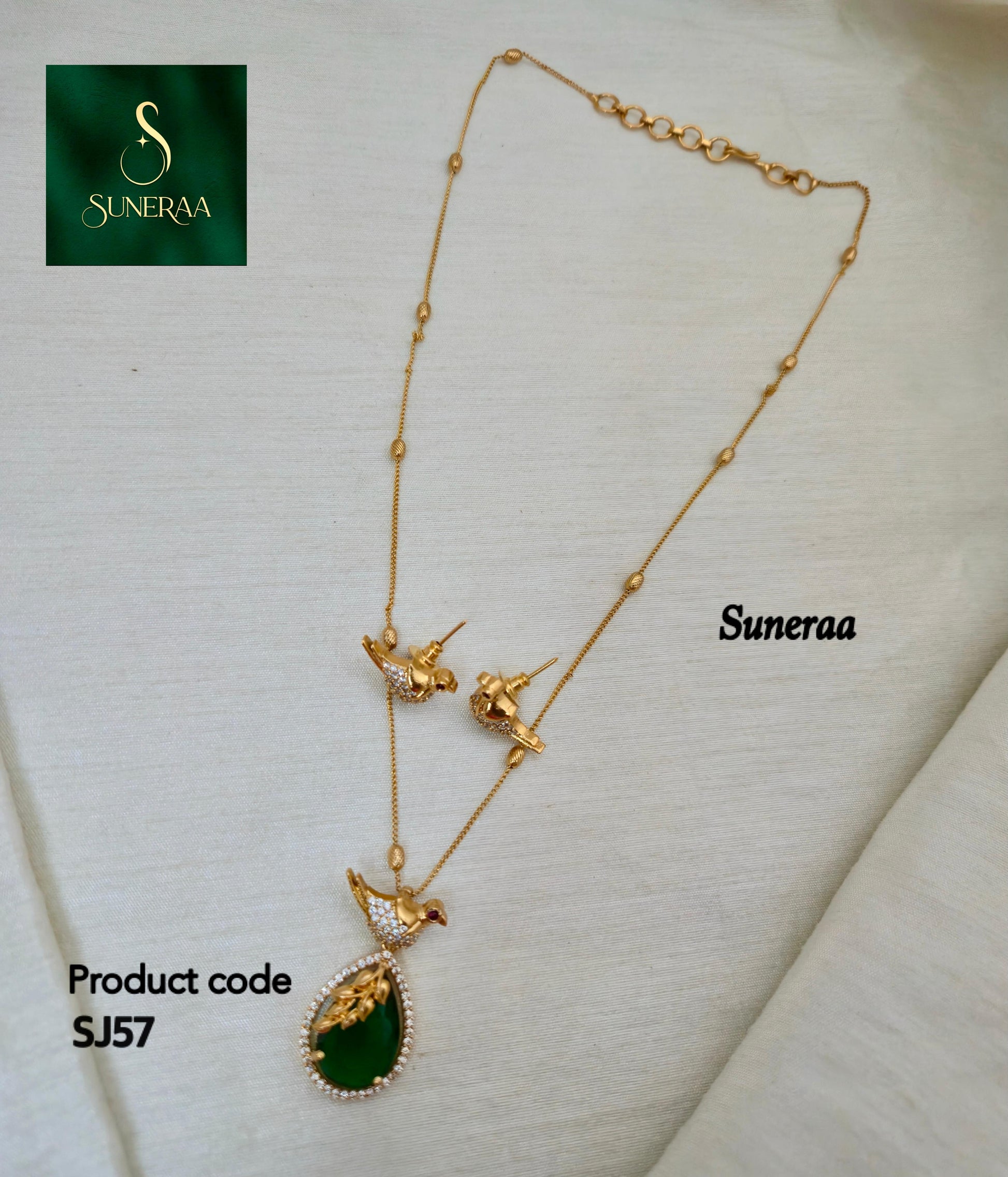 Bird Motif Pendant Set - Image 8