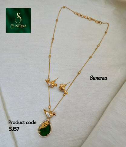Bird Motif Pendant Set - Image 8