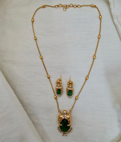 Floral Pear-Drop Pendant Set - Image 4
