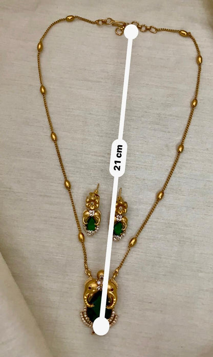 Floral Pear-Drop Pendant Set - Image 7