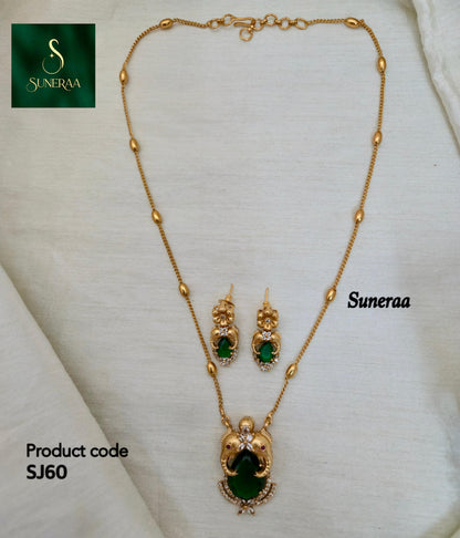 Floral Pear-Drop Pendant Set - Image 8