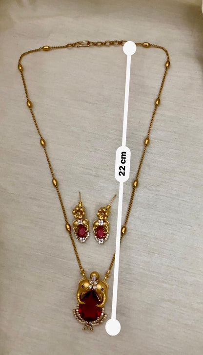 Dual-Elephant Pendant Set - Image 7