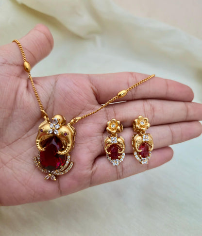 Dual-Elephant Pendant Set - Image 5