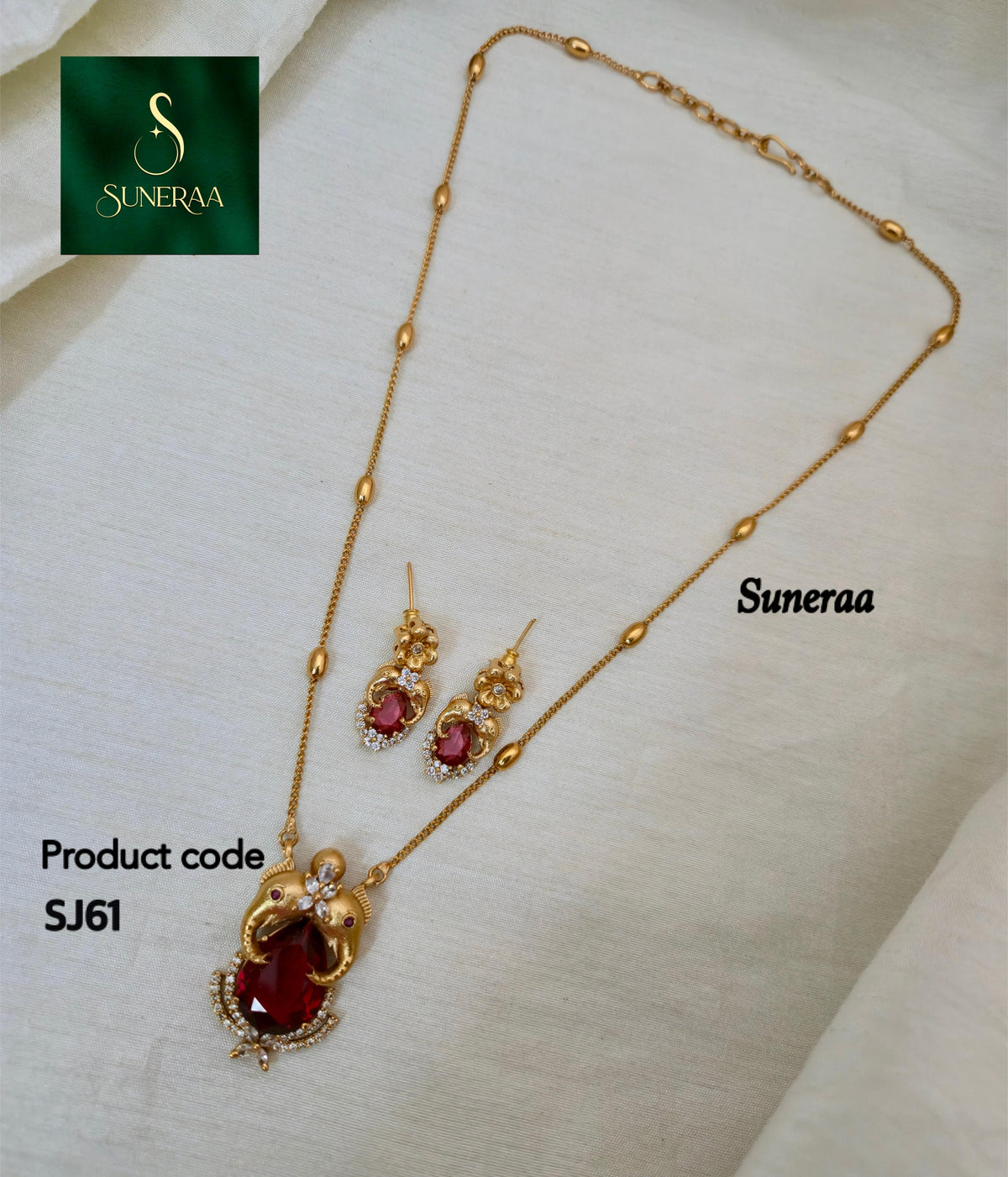 Dual-Elephant Pendant Set - Image 8