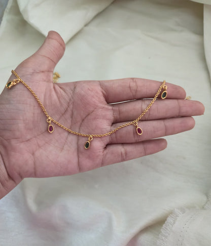 NAVYA GEM DROP ANKLET - image 5