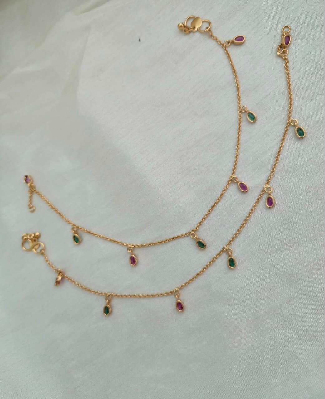NAVYA GEM DROP ANKLET - image 2