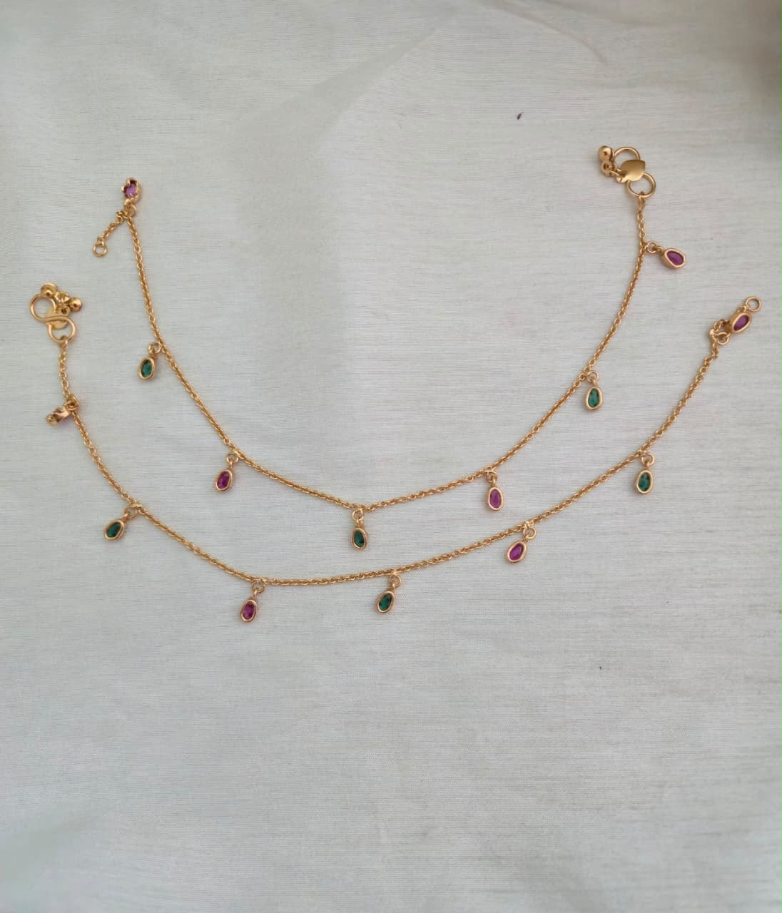 NAVYA GEM DROP ANKLET - image 4