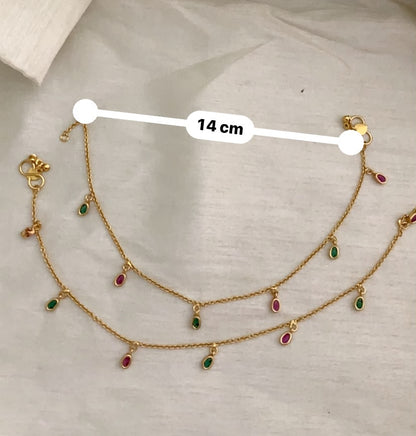 NAVYA GEM DROP ANKLET - image 6