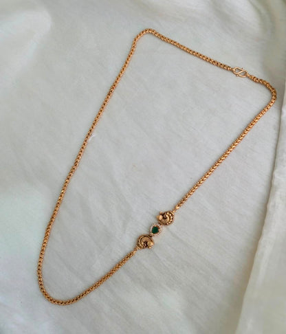 Anvika Emerald Peacock Chain - image 2
