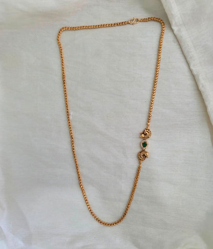 Anvika Emerald Peacock Chain - image 4