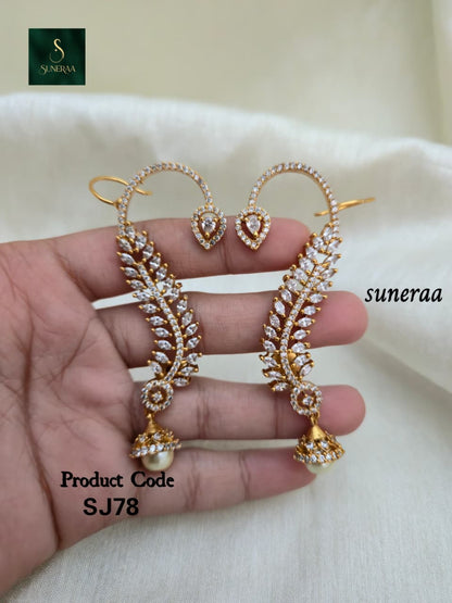 Anaya Long Pearl Earcuff